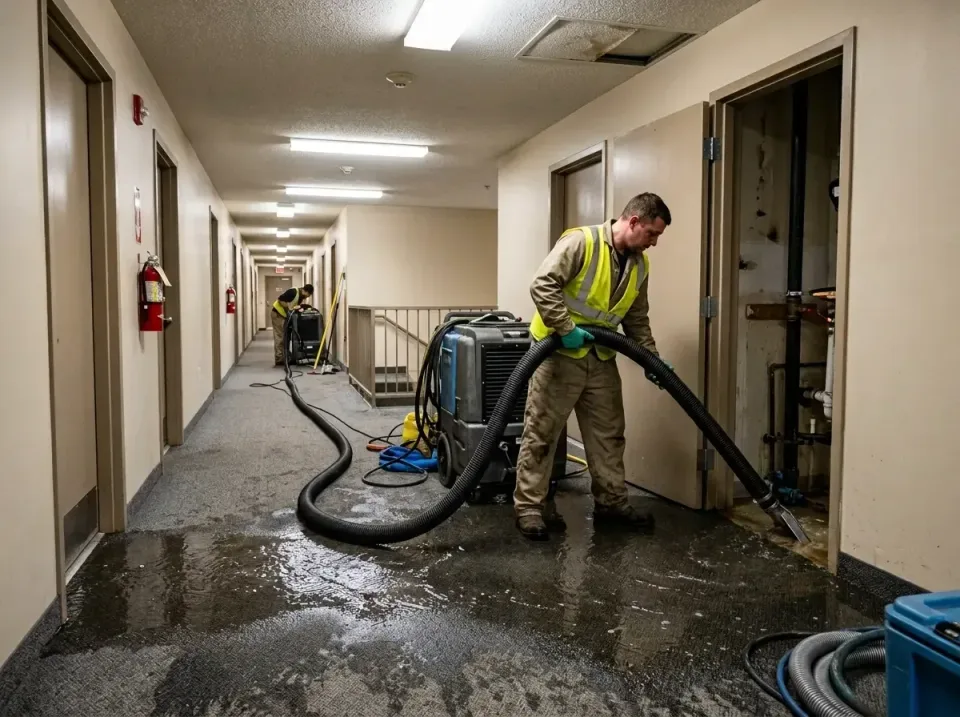 multi-unit-apartment-hallway-f-005 — frequently asked questions, Emergency Burst Pipe Water Extraction & Removal in Winnie,…